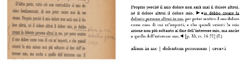   Postilla mista di p. 33 e sua resa nell’edizione cartacea