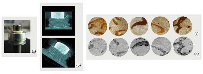 X-ray tomography with a synchrotron source of a 1679 manuscript’s fragments (Data from [9])