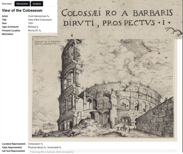 Etching by Hieronymus Cock, 1551