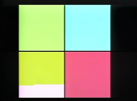 Still da frame dell’animazione di forme e colori del programma DISP. https://www.youtube.com/watch?v=Kf1umv-5JfA.